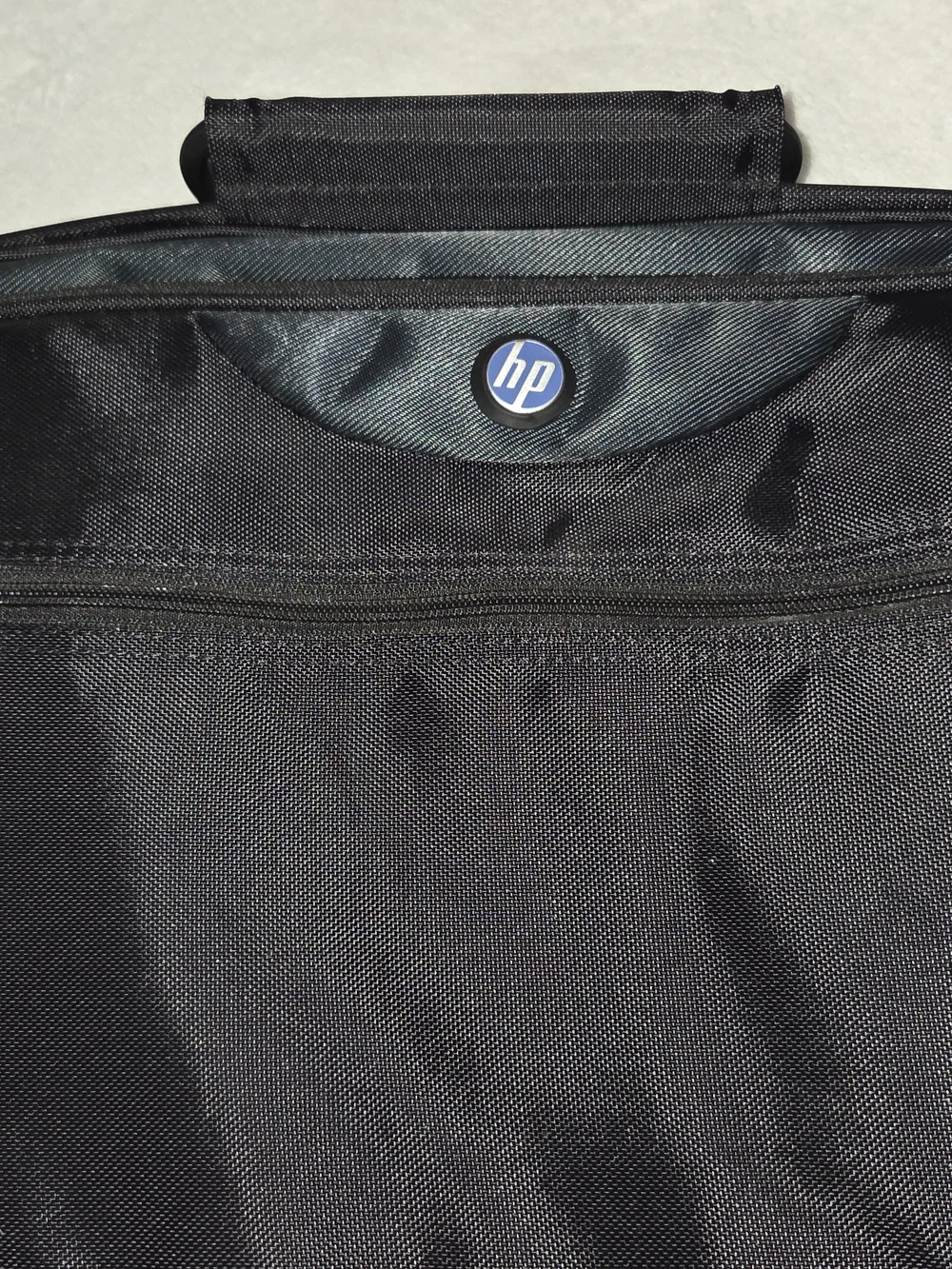 HP Black Laptop Briefcase with Blue Logo Accent